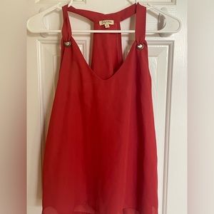 Lily White rust color halter tank